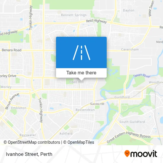 Mapa Ivanhoe Street