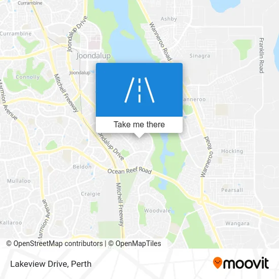 Mapa Lakeview Drive