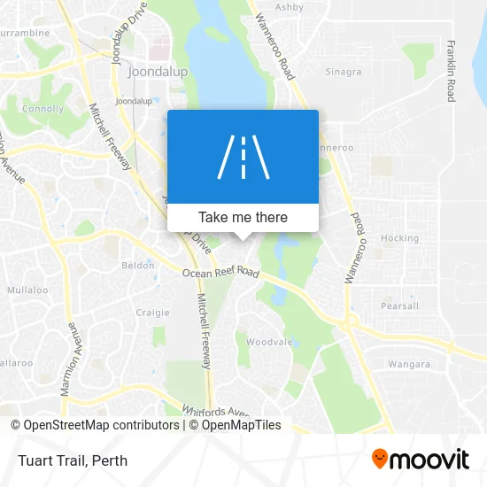 Mapa Tuart Trail