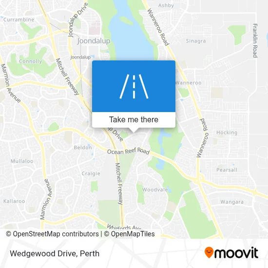 Mapa Wedgewood Drive