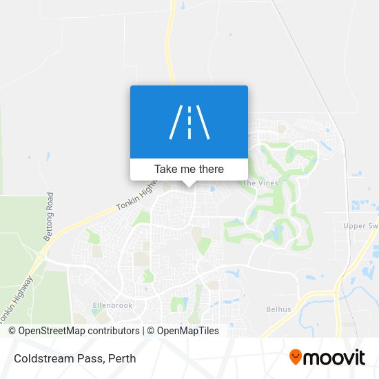 Coldstream Pass map
