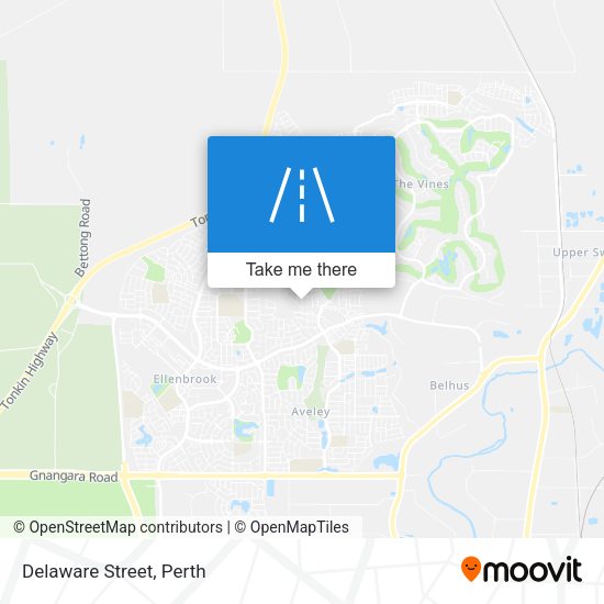 Delaware Street map