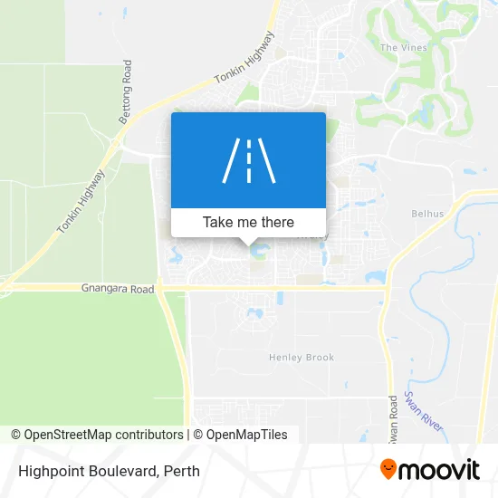 Mapa Highpoint Boulevard