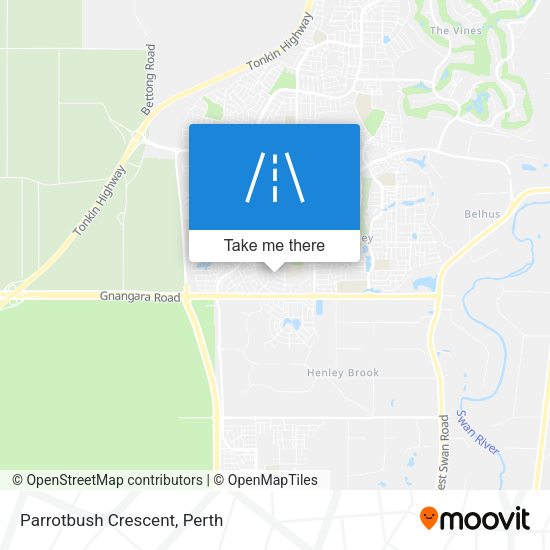 Parrotbush Crescent map