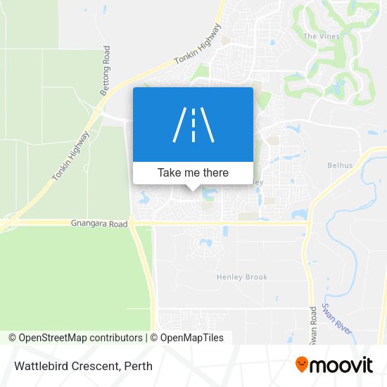 Wattlebird Crescent map