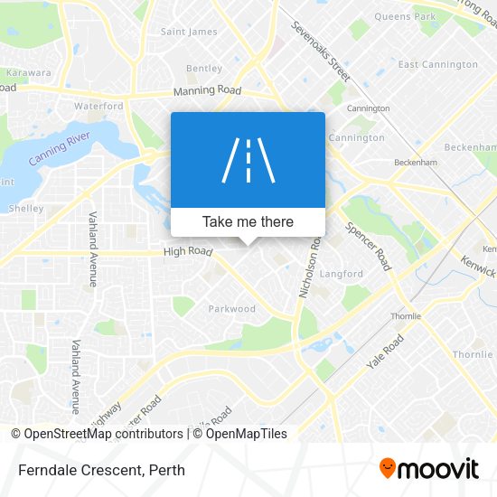 Ferndale Crescent map