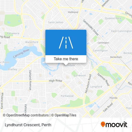 Lyndhurst Crescent map