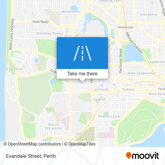 Evandale Street map