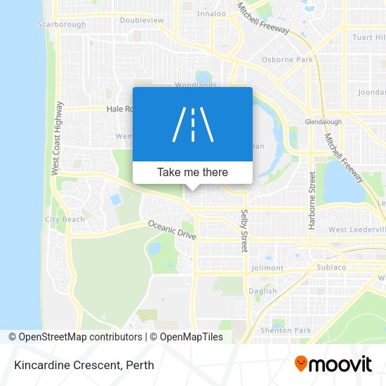Kincardine Crescent map