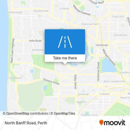 North Banff Road map