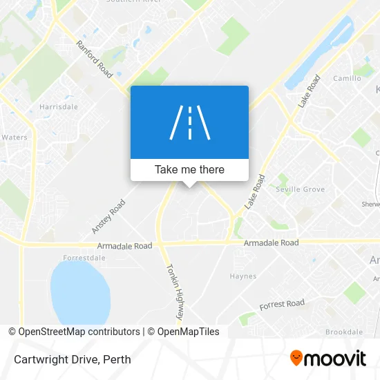 Mapa Cartwright Drive