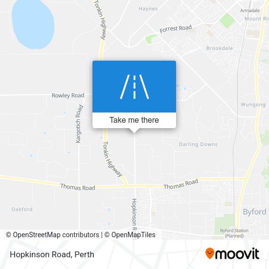 Hopkinson Road map