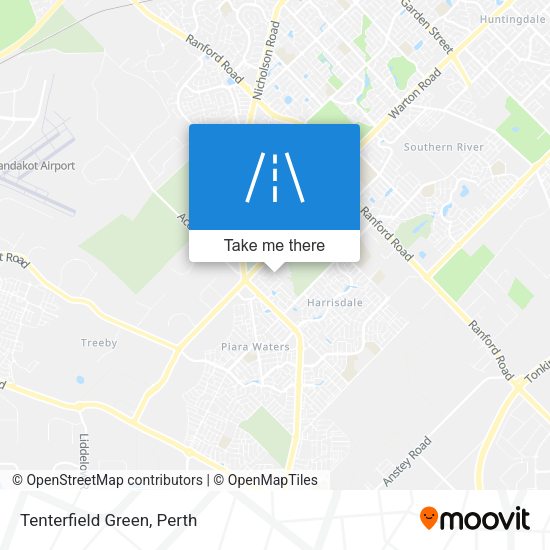 Tenterfield Green map