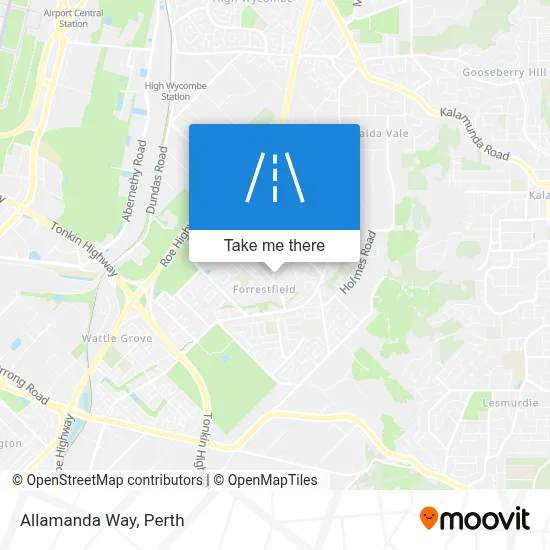 Mapa Allamanda Way