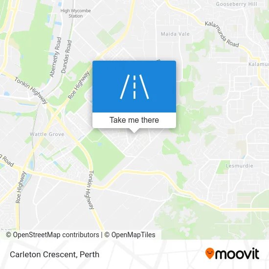 Mapa Carleton Crescent