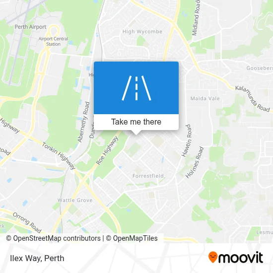 Mapa Ilex Way