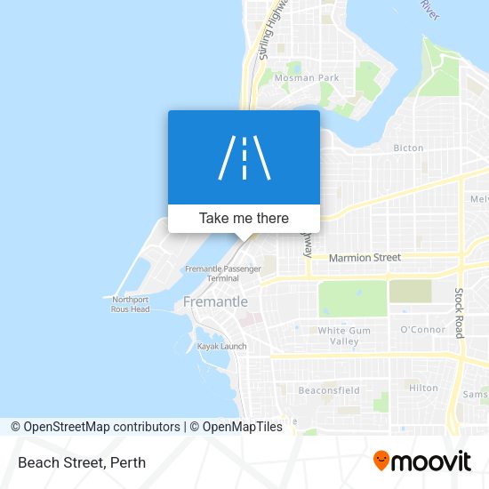 Beach Street map