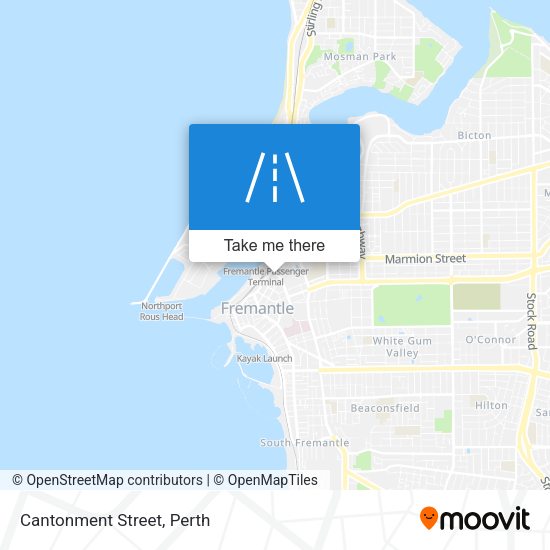 Cantonment Street map