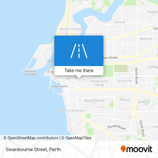 Swanbourne Street map