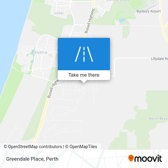 Greendale Place map