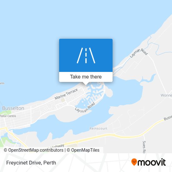 Freycinet Drive map