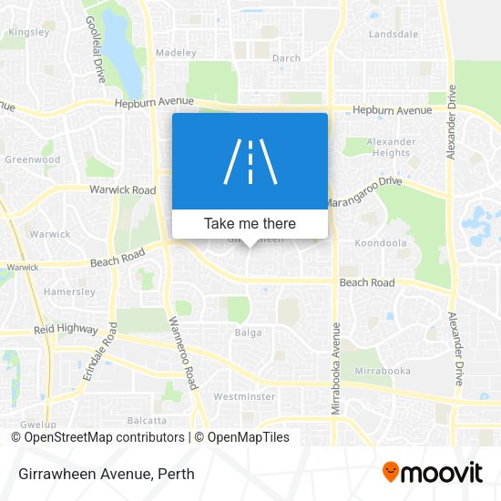 Girrawheen Avenue map