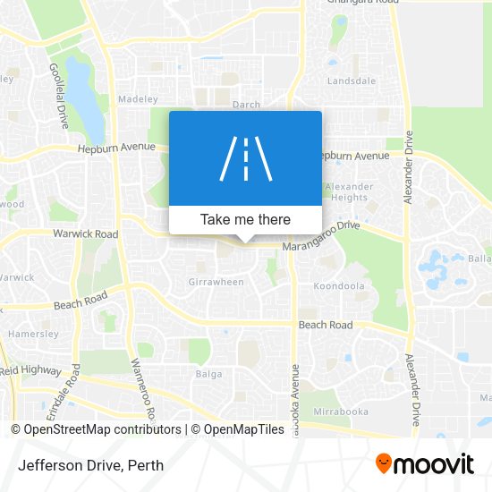 Jefferson Drive map