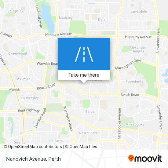 Nanovich Avenue map