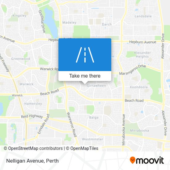 Nelligan Avenue map