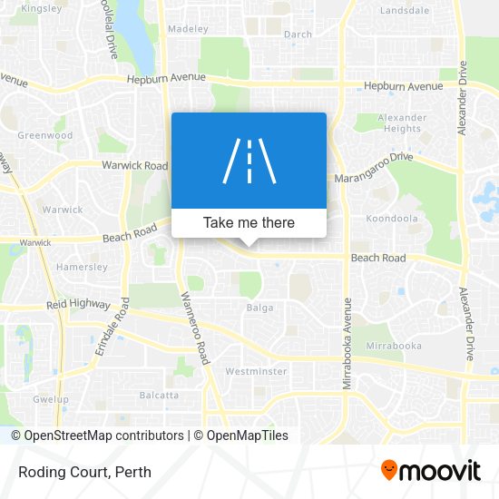 Roding Court map