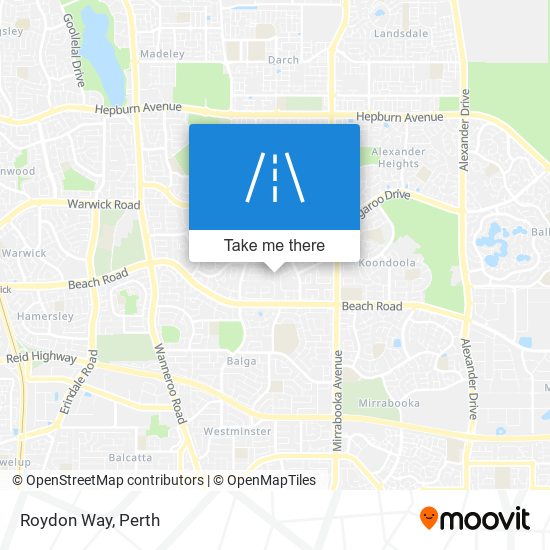 Roydon Way map