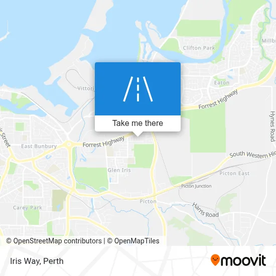 Mapa Iris Way