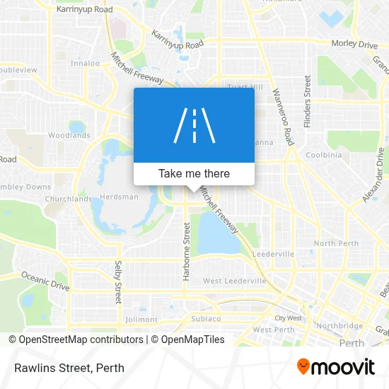Mapa Rawlins Street