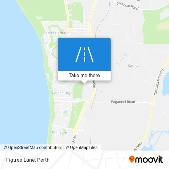 Mapa Figtree Lane