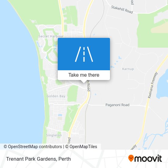 Trenant Park Gardens map