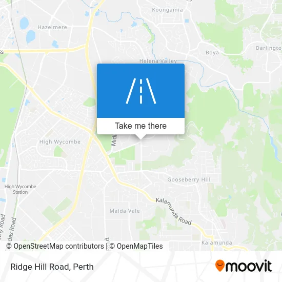 Mapa Ridge Hill Road