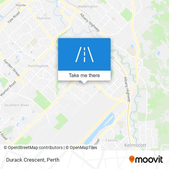 Durack Crescent map