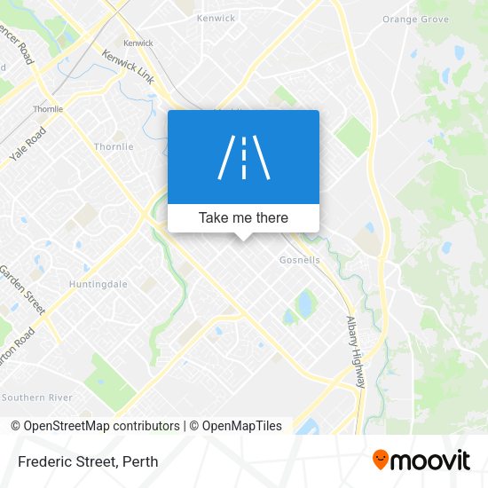 Frederic Street map