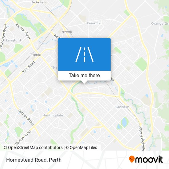 Homestead Road map