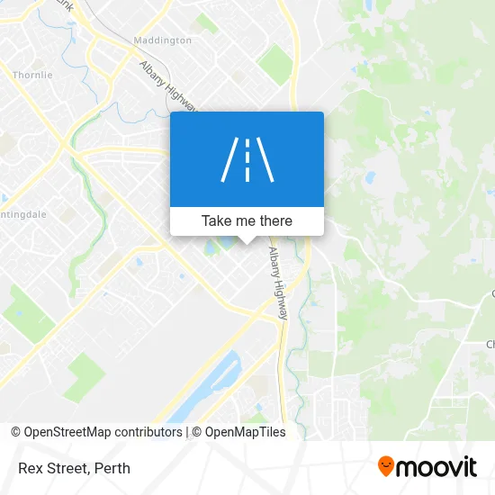 Mapa Rex Street