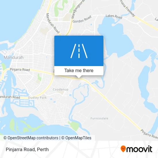 Pinjarra Road map