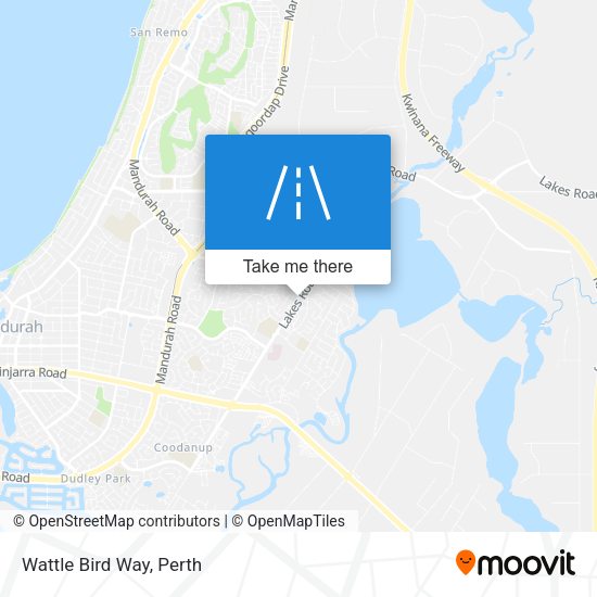 Wattle Bird Way map