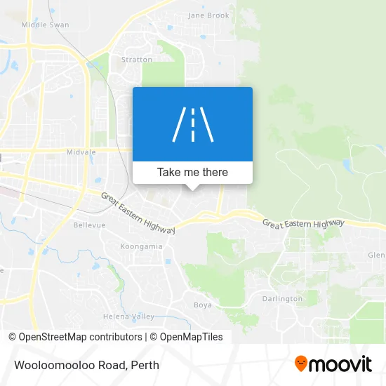 Mapa Wooloomooloo Road