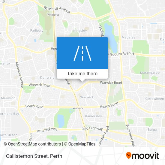 Callistemon Street map