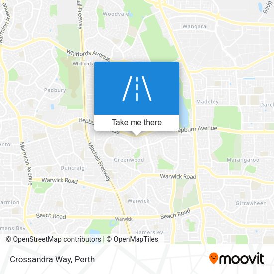 Crossandra Way map