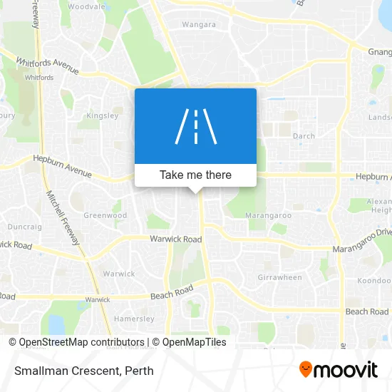 Mapa Smallman Crescent
