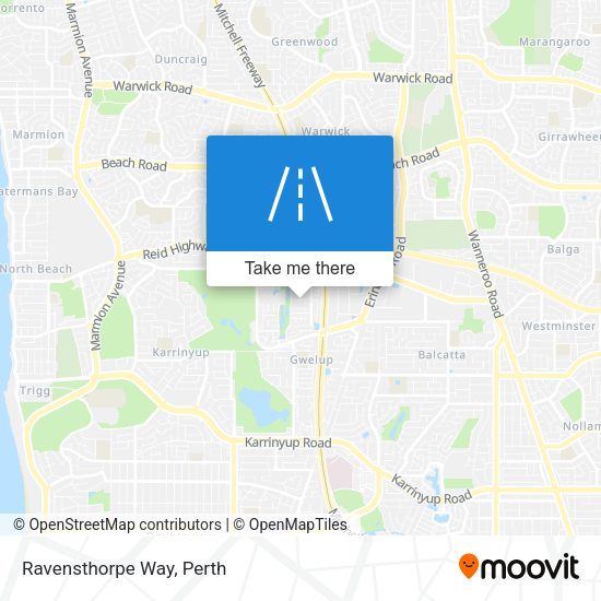 Ravensthorpe Way map