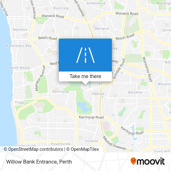 Willow Bank Entrance map