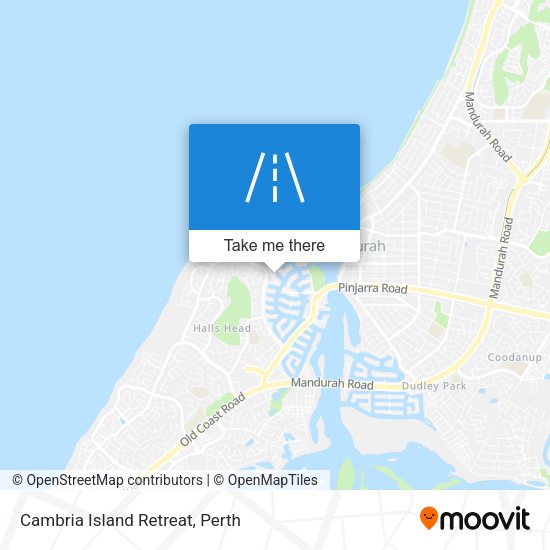 Cambria Island Retreat map