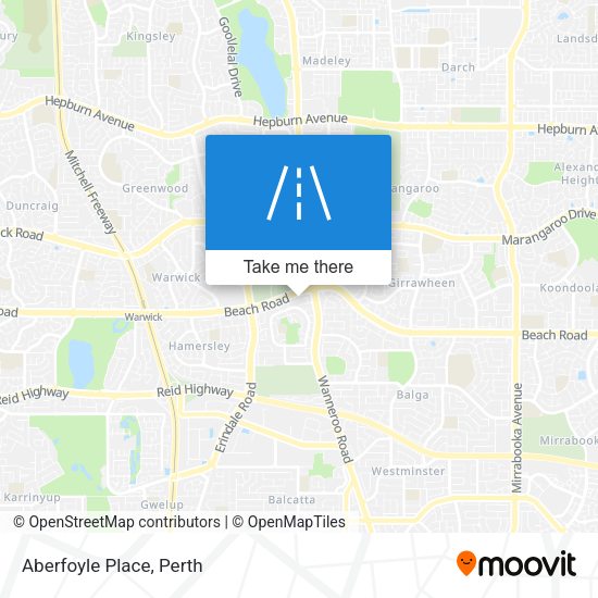 Aberfoyle Place map